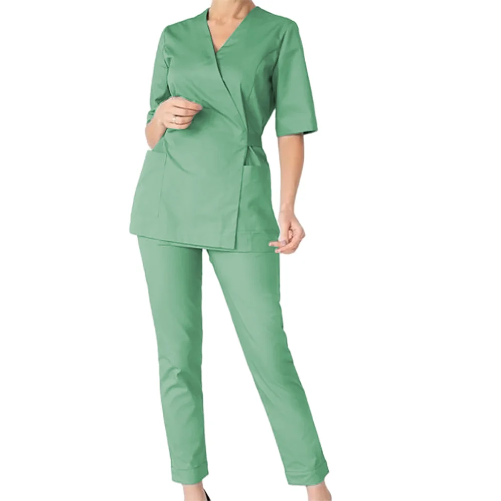 High Fashion Customized Fashionable Breathable Hospital Uniform Scrubs Suit Male Nurse Scrubs Medical Uniforms