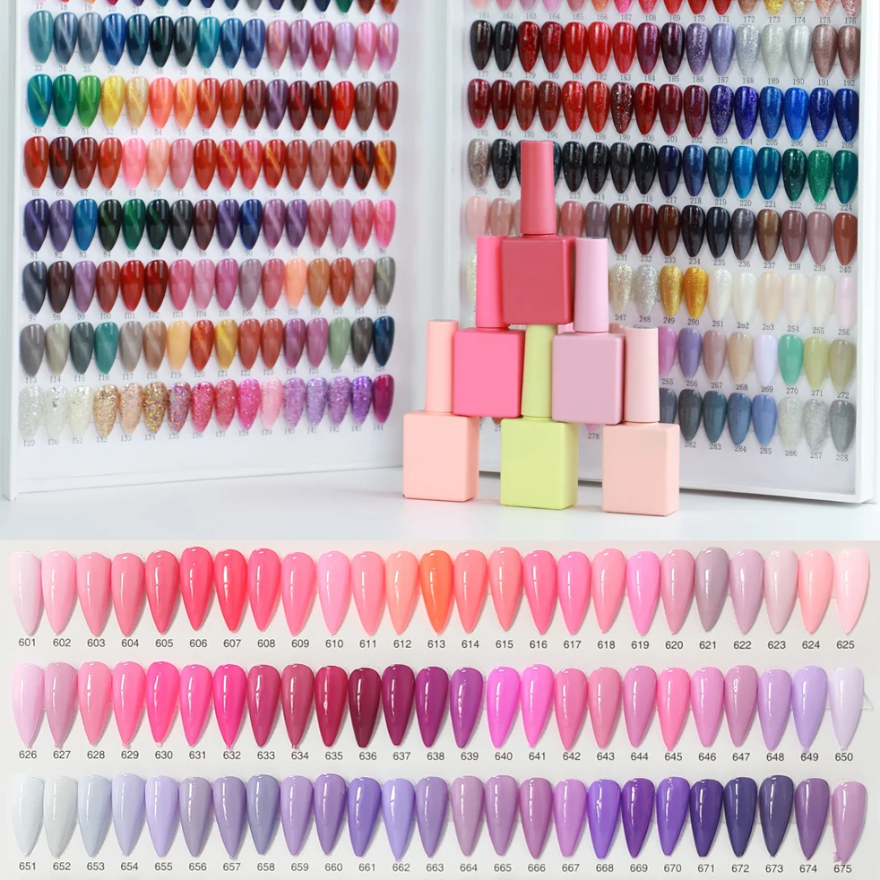 Custom Logo Soak Off UV LED Gel Nail Polish 15ML OEM ODM Private Label Gel Polish