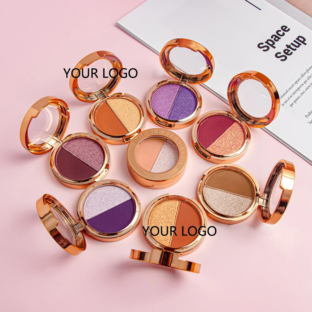 High Quality Wholesale New  Luxury Customizable Color Block Eyeshadow Palette Unisex Makeup Long Lasting Eyeshadow Plate