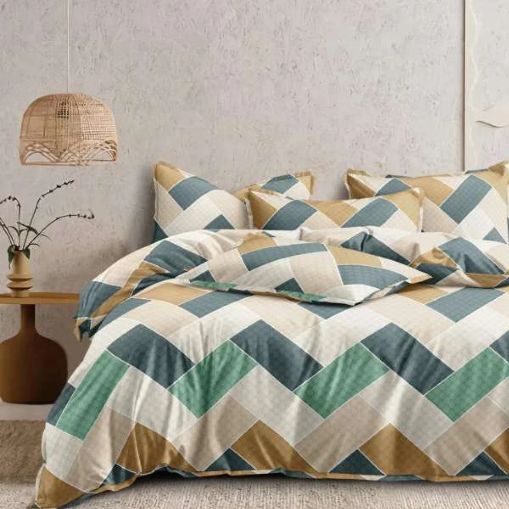 Modern Floral Cartoon Striped Animal Marine Pattern 100% Cotton Fitted Bed Sheets & Pillowcase Sets for Hotels