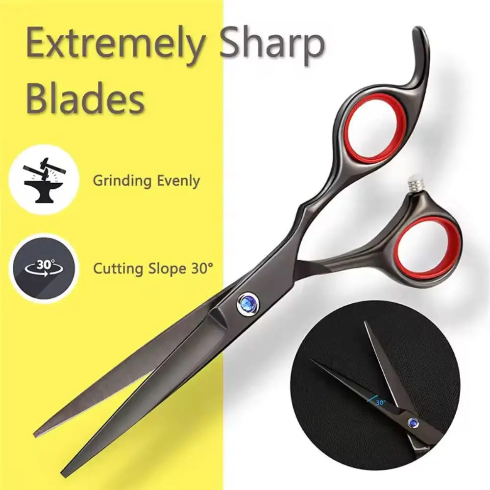 Custom Logo Barber & Thinning Shears Precise Sharp Blade for Length Removal & Layer Trimming in Salons for Beauty Use