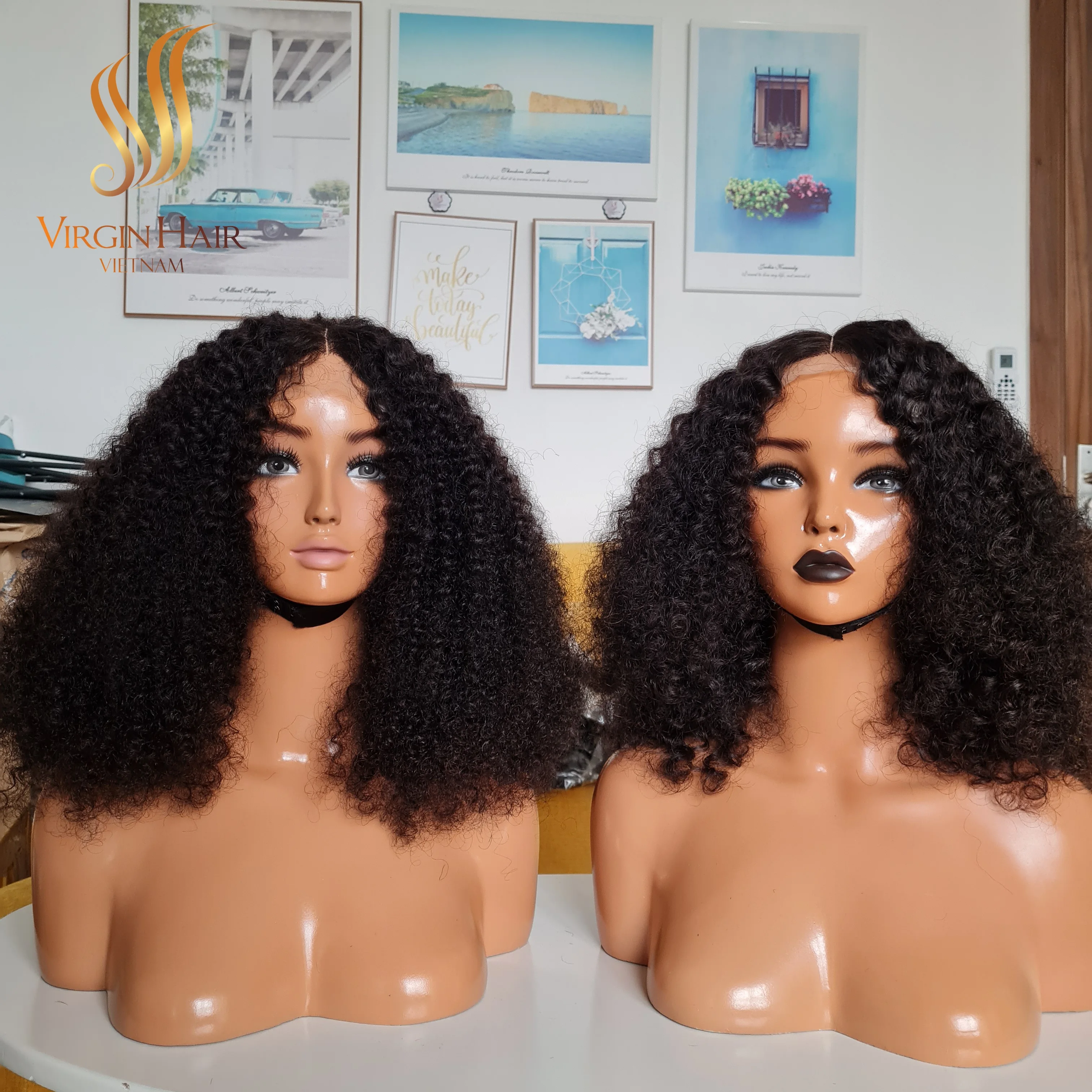 [CAMBODIAN RAW HAIR] High Quality Factory Price Raw Afro Kinky Curly Hd Lace Front Human Hair Wig