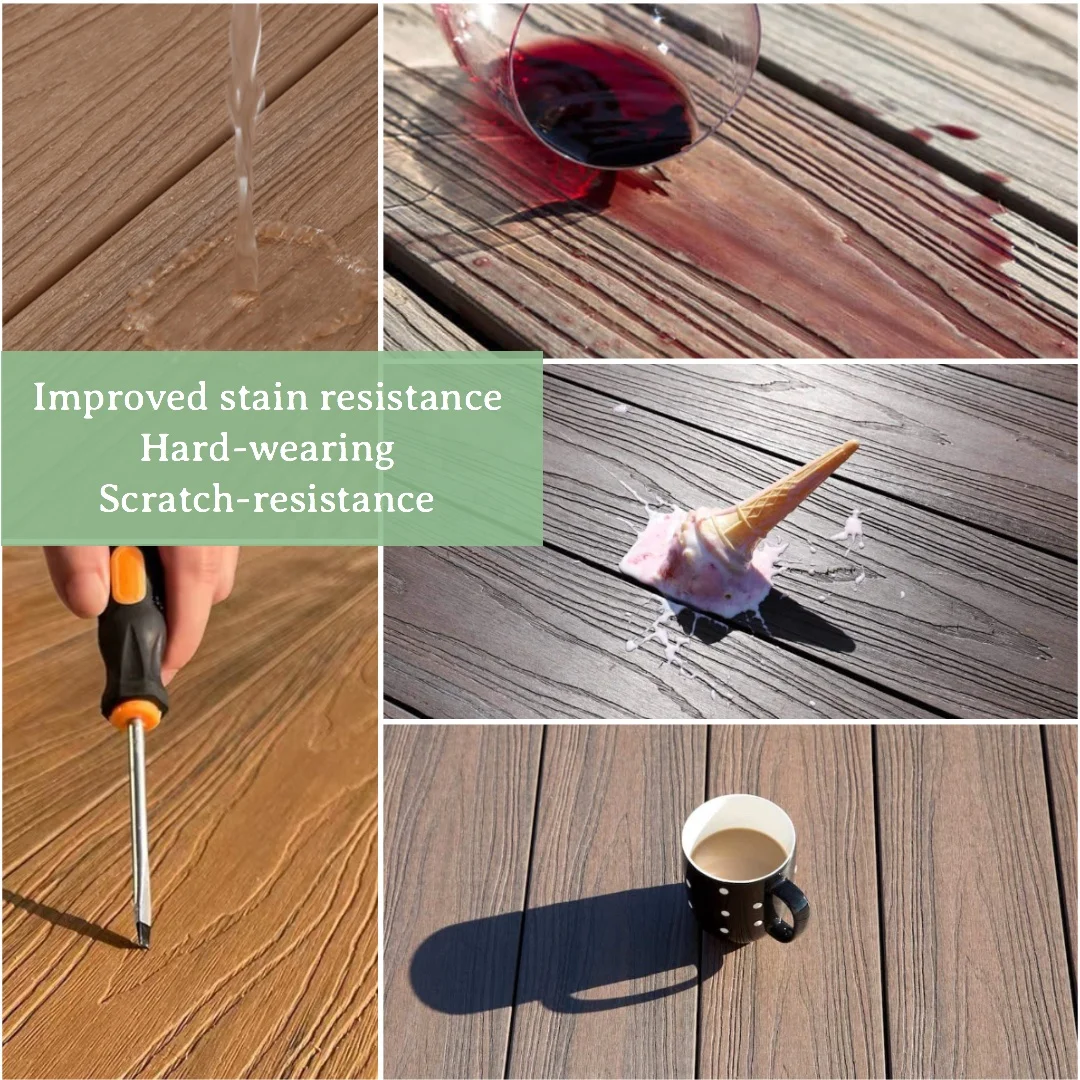 Water Resistant Flat Roof Top Deck Flooring Rooftop Deck Patio Composite Decking Roof Terrace Ideas