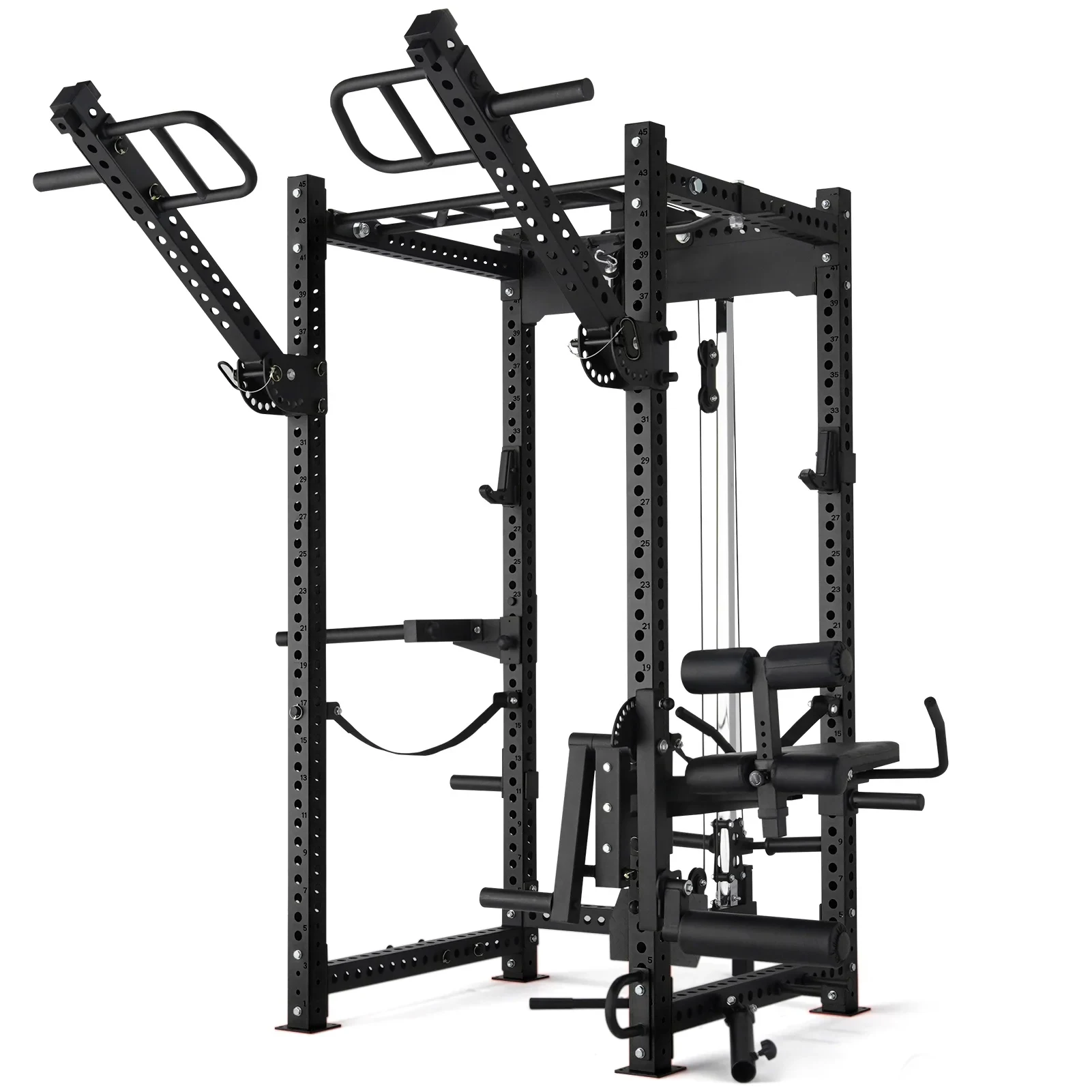 Best Selling Commercial Gym Fitness Equipment Multifunctional Power Cage Fitness Squat Rack with Accessories