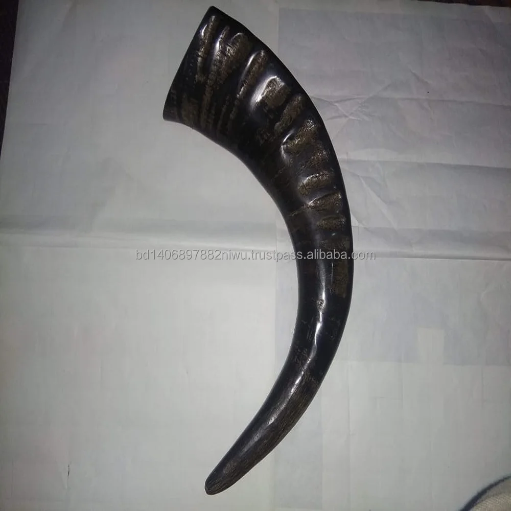 natural Buffalo raw Horn And Horn Tip/ and Quantity Black And natural Color for customized size and horn