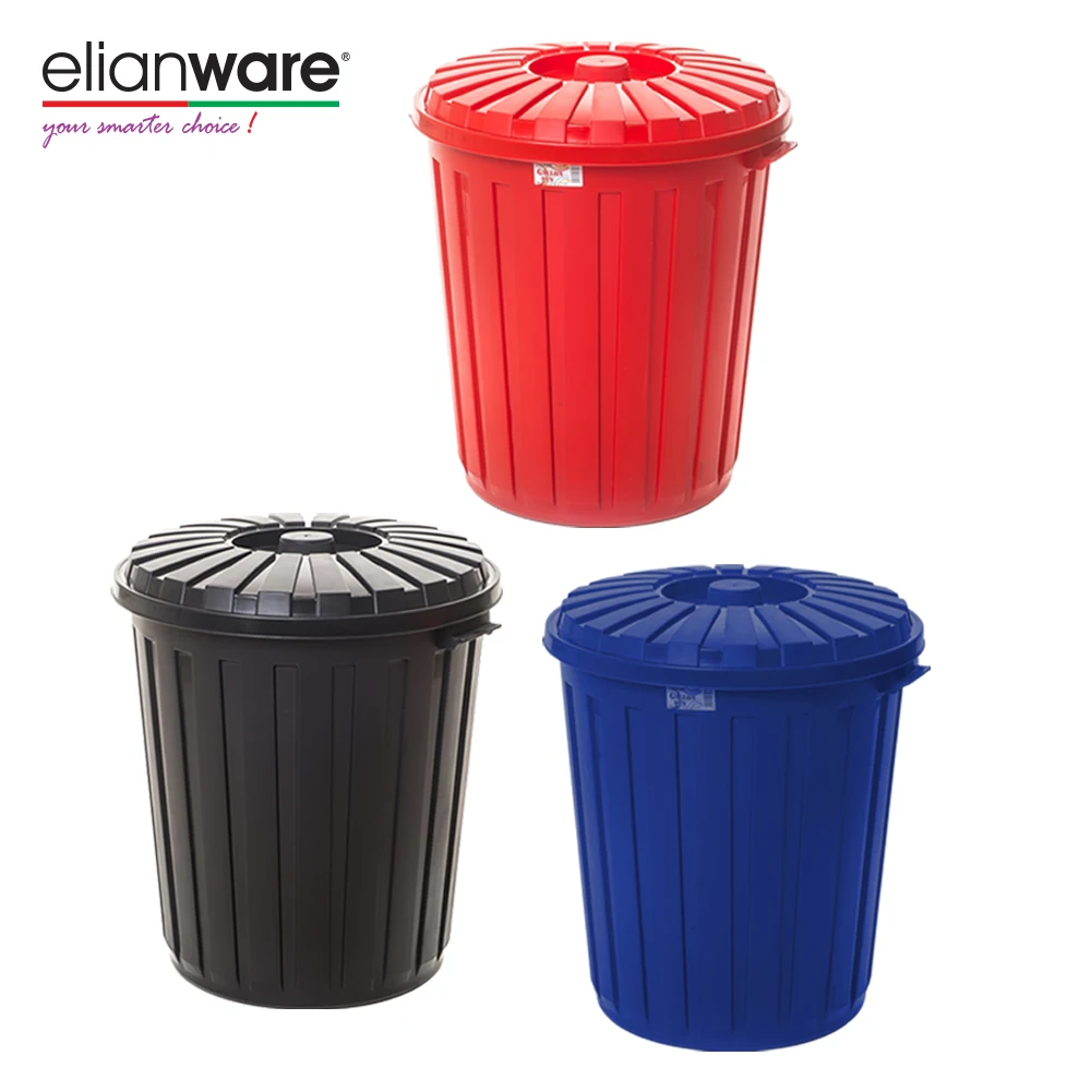 Elianware Restaurant New Heavy Duty Gallon Plastic Pail Large Garbage Trash Bin Kitchen Food Waste Bucket Dustbin