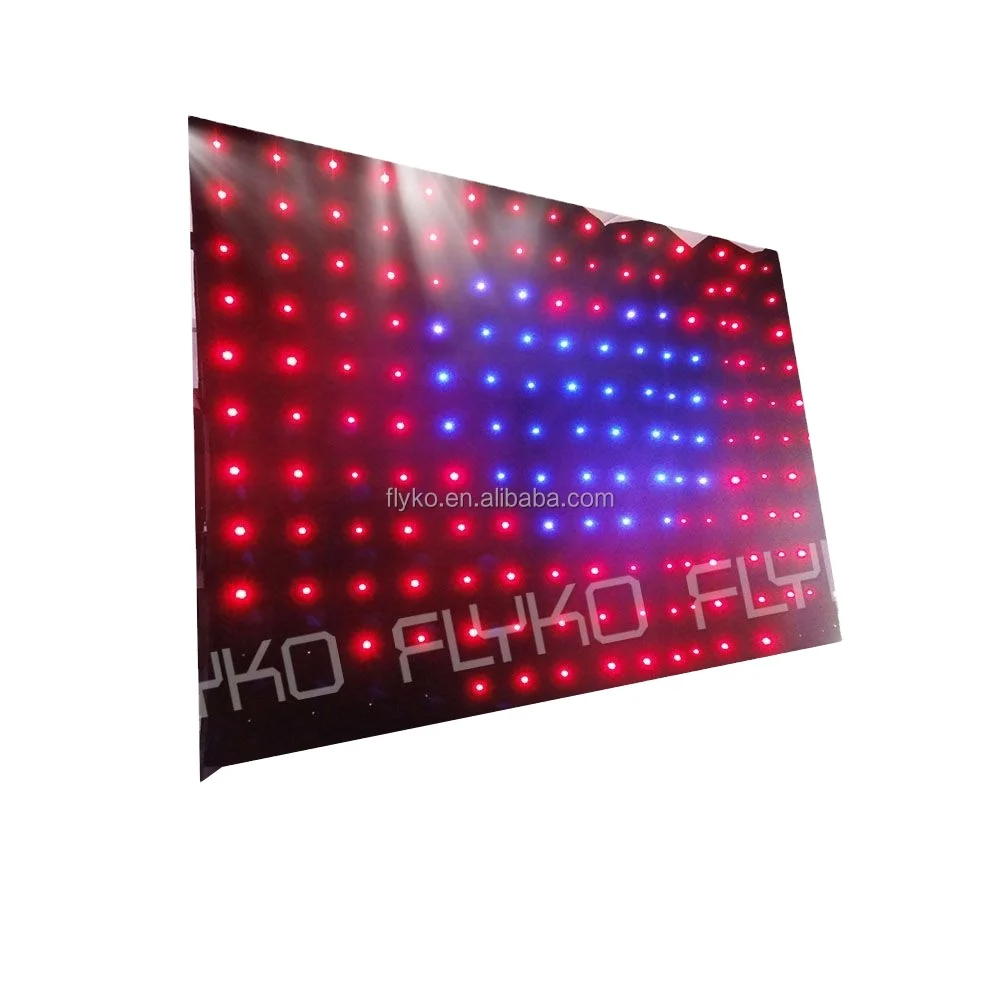 Flexible Stage Pretty LED Backdrop Cloth Led Video Star Wall Curtain for Party Decoration Effect Light