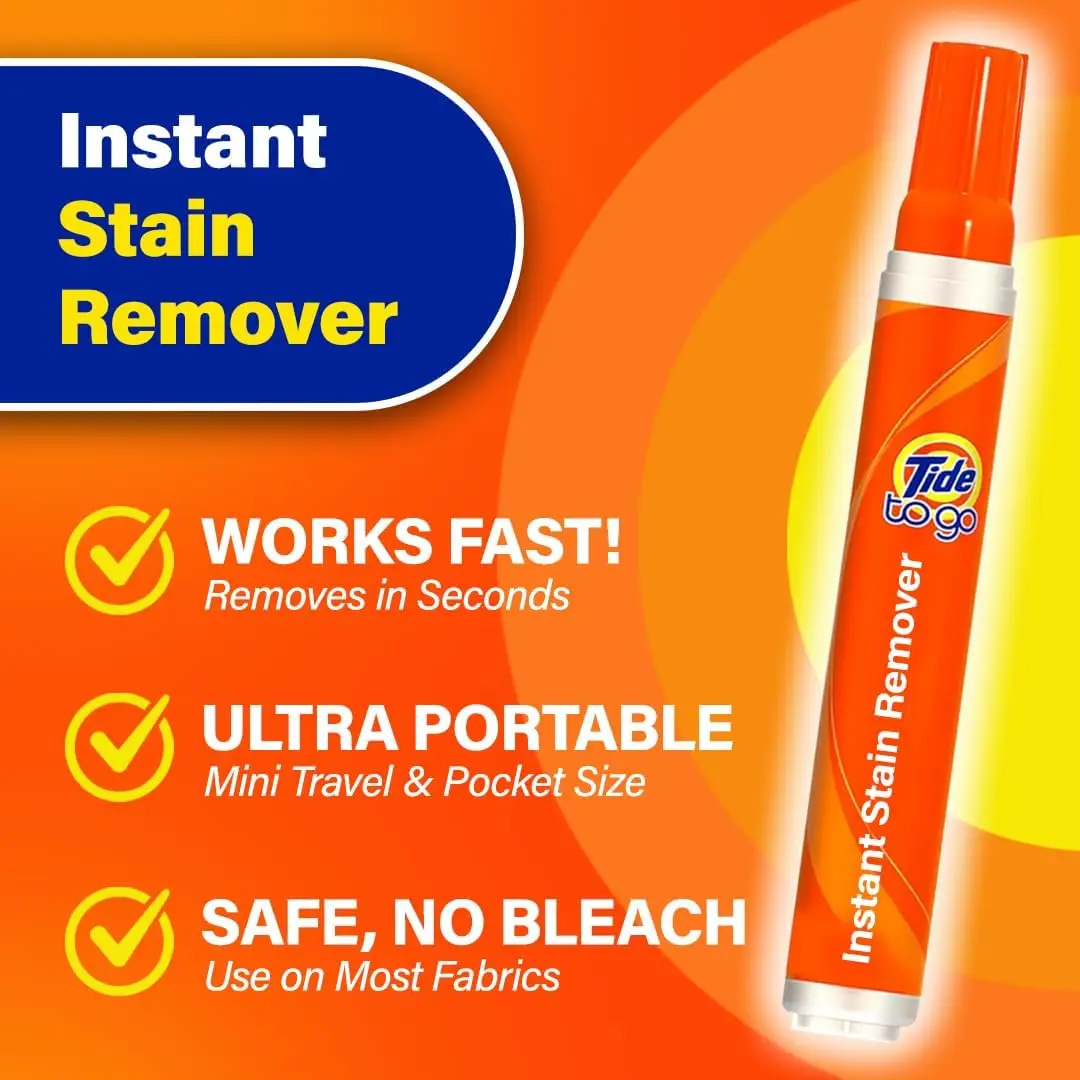 Pen Stain Remover for Clothes To Go Pen Instant Stain Remover Pen Spot Cleaner Portable Travel-Friendly Works on Food Drink