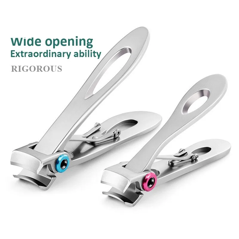 Nail Trimmer Pedicure Scissor Nail Clippers Stainless Steel Anti Splash Fingernail Cutter Manicure Tools Bionics Design