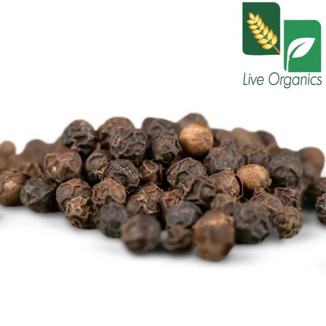Black Pepper Whole TBC (Tea Bag Cut) 1-3 mm in size Naturally and Organically grown Black Pepper