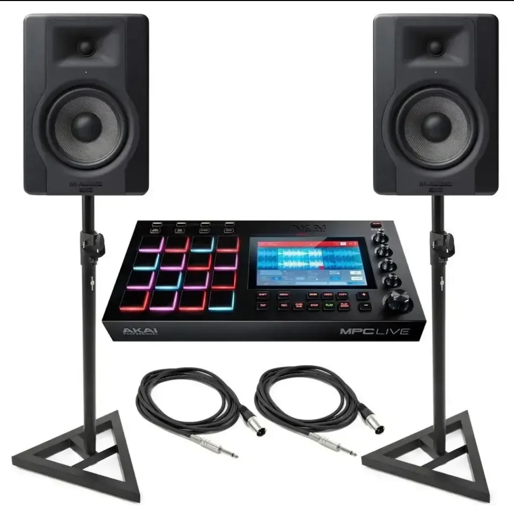 Купить Akai MPC Live с M-Audio BX5 Студийные мониторы и подставки