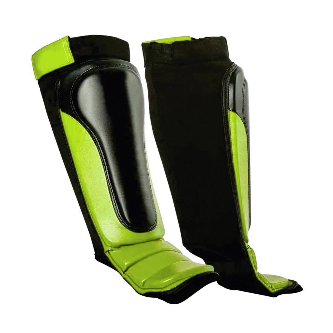 Padded Black Shin in Step With Custom Logo Offer Professional Muay Thai Leg Protector MMA Boxing Shin Guard
