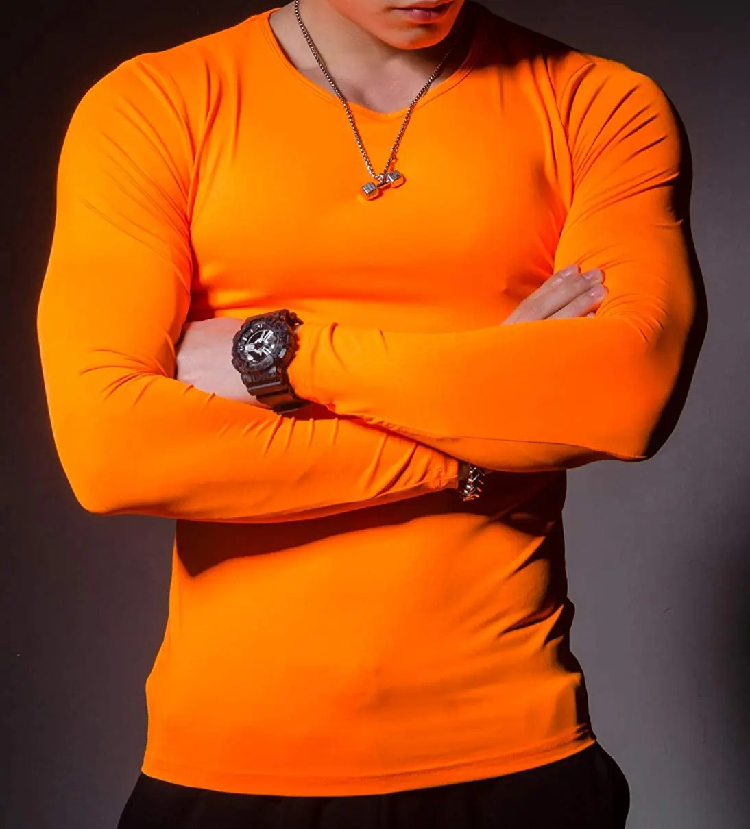 Mens Performance drifit T Shirt Sport long Sleeve Raglan Sleeve Style Tee Custom Gym T-shirt