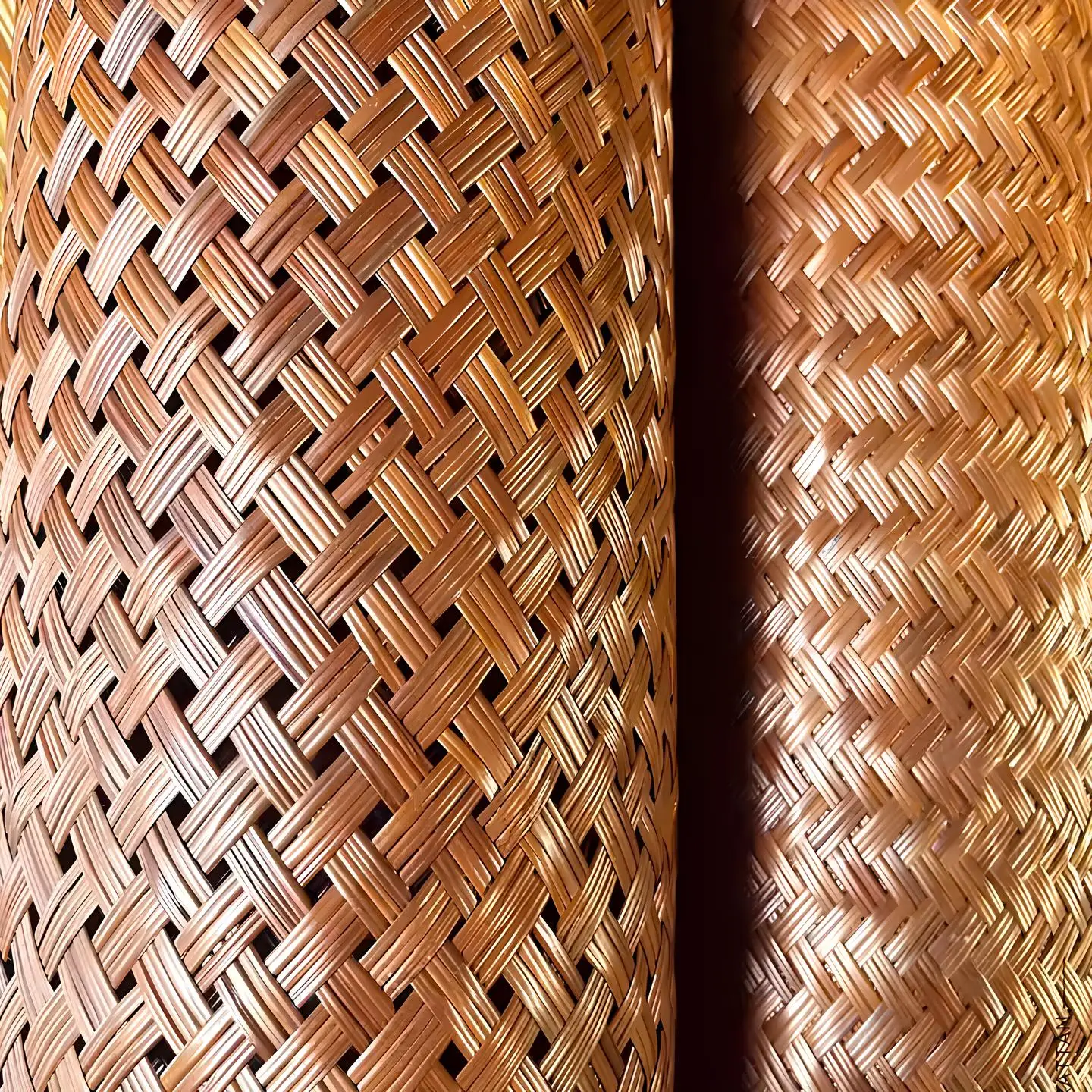 Premium Vietnam Handmade Grass Rattan Woven Fabric Mats Decorative Raw Materials Beautiful Whole Rolls for Home Decoration