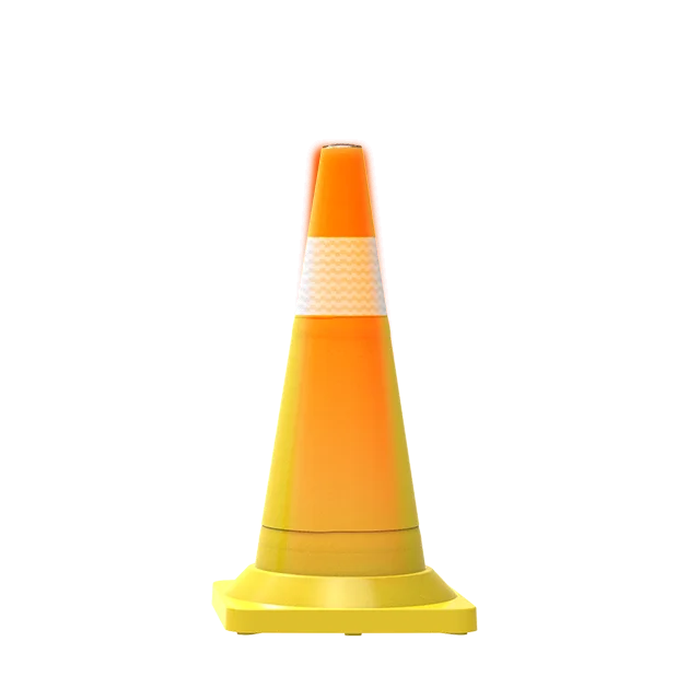 High quality   Solar Traffic cone Ttraffic cones with reflective Orange cones 28 inch
