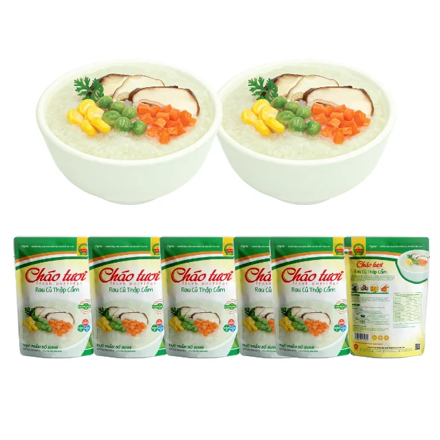 240g Mixed Vegetables Vegetarian Infant Cereal Nutritious Fresh Porridge No Preservatives OEM Vietnamese Product Baby