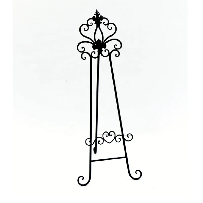 Black Iron Easel Plate Stand Metal Display Stand for Decorative Plate Dish, Pictures, Photo Frames