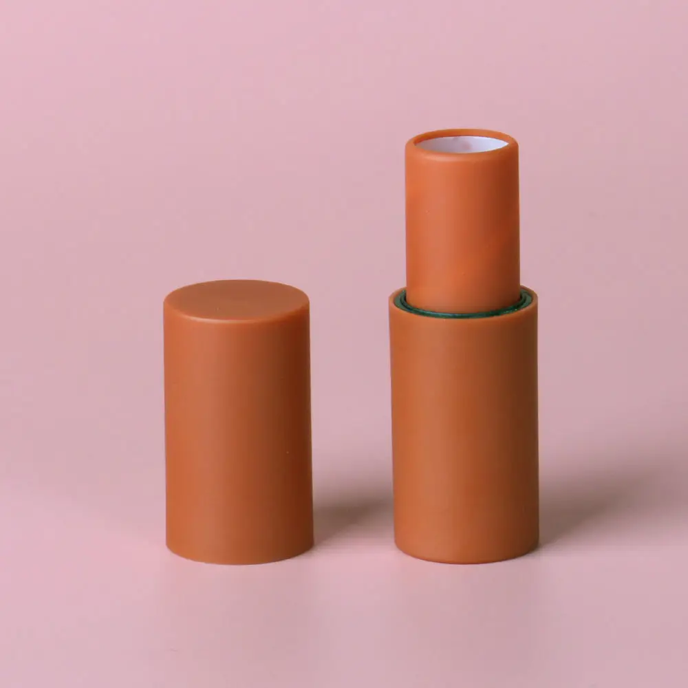 Magnetic Lipstick Lip Balm Packaging Container Empty Plastic Round Matte Lipstick Tubes