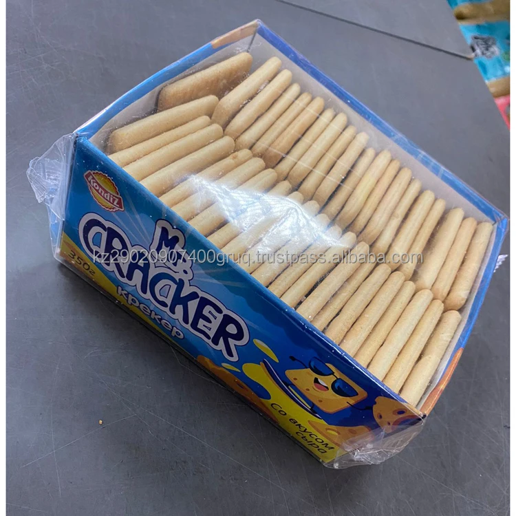 Best quality cracker biscuits 0.350 kg  natural grain snacks with cheese flavour from manufacturer low prices crackers for sale