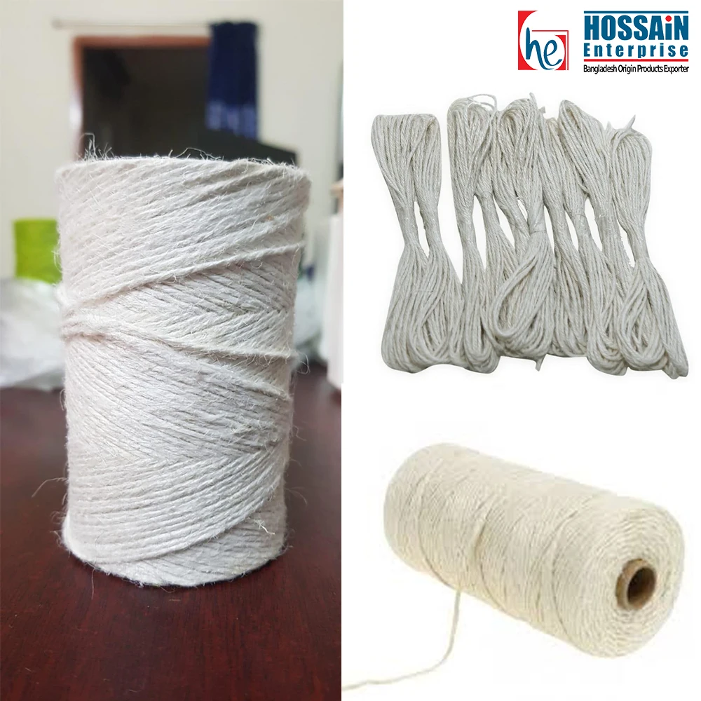 Organic Sacking Jute Yarn Cop Winding for DIY Crafts & Textile Projects Ideal for Weaving Knitting and Sustainable Packaging