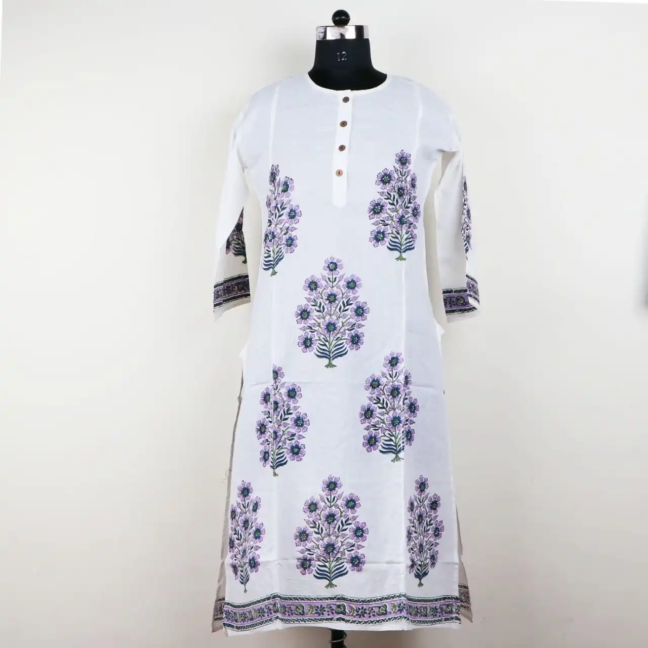 Women Hand Block Printed Tunic Badi Buti Printed Casual Office Wear Beautiful Girls and Women Kurtis