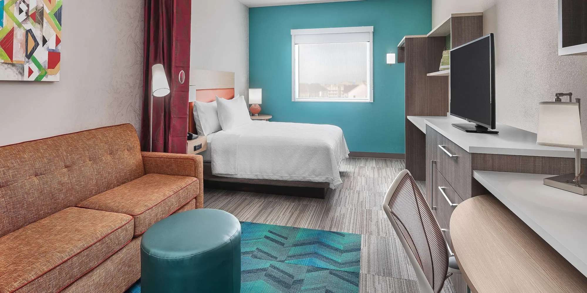 Home 2 By Hilton luxury modern mdf hotel bedroom furniture for sale