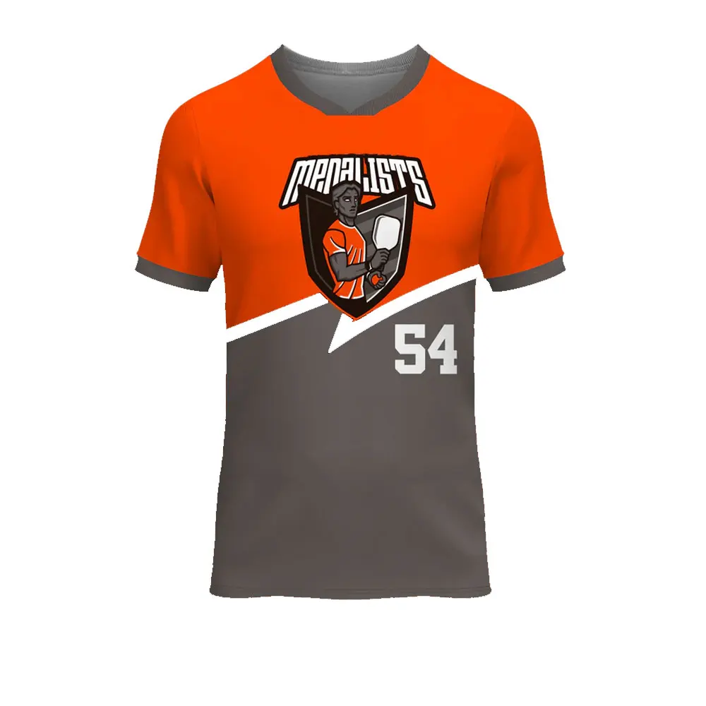 Custom Printed Logo Pickleball Uniform Premium Quality Pickleball Sublimation  T-Shirt & Shorts Uniform
