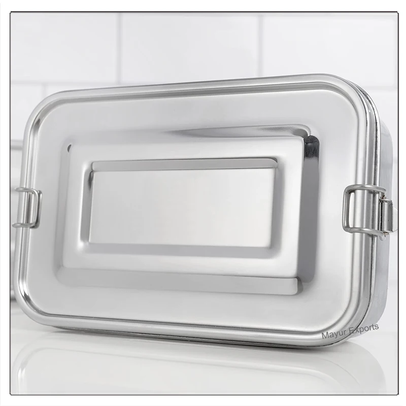 1800 мл из нержавеющей стали Jumbo Bento Ланч-бокс Кухонный Контейнер Для Хранения Продуктов Tiffin Box