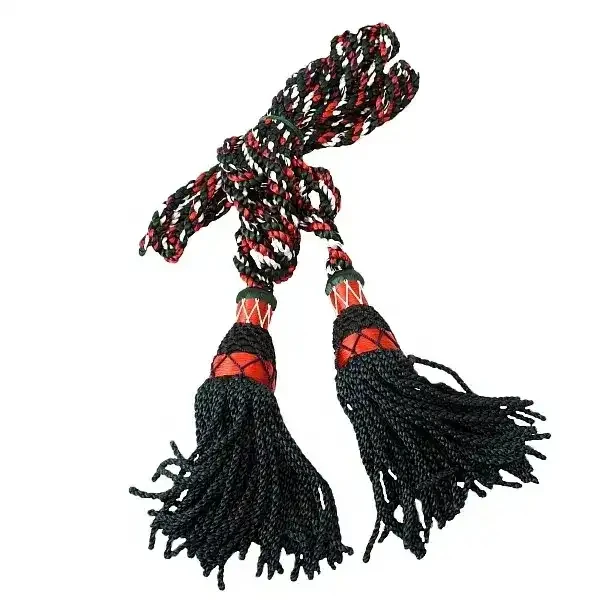 OEM Royal Blue Flag Pole Cord with Tassels Wholesale Defense Uniform Accessories Bagpipe Bugle Cord Uniform Accoutrements Crafts
