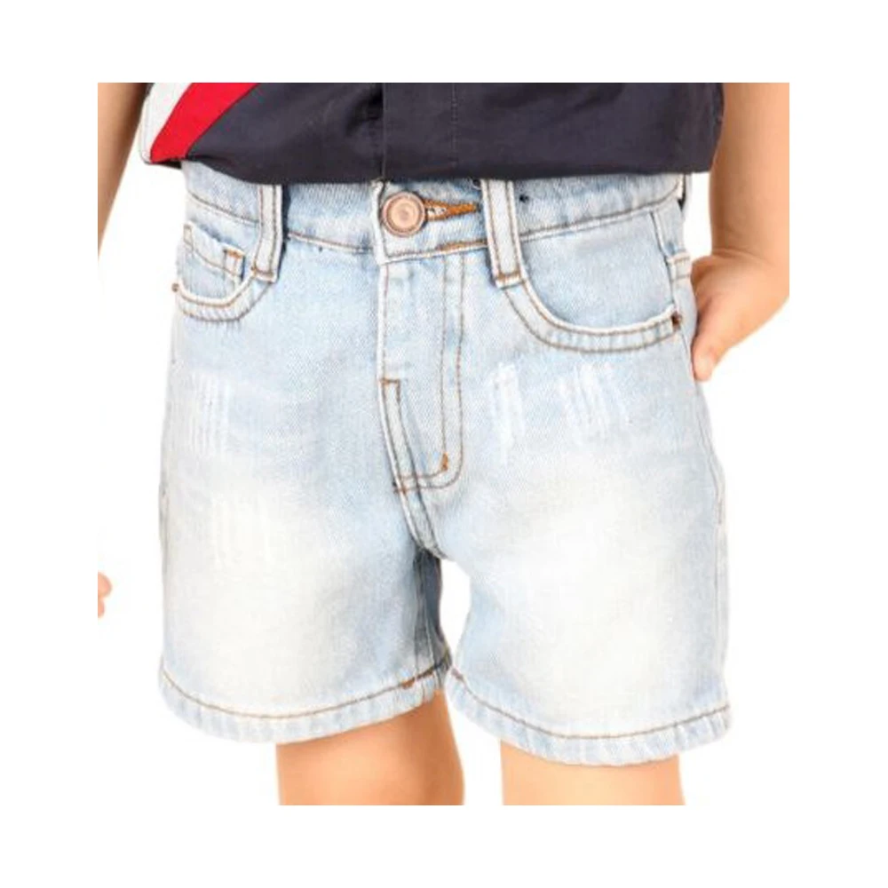 Cheap Factory Price comfortable fabric kid blue jean shorts stretch film Breathable Washable summer jeans pants for boys