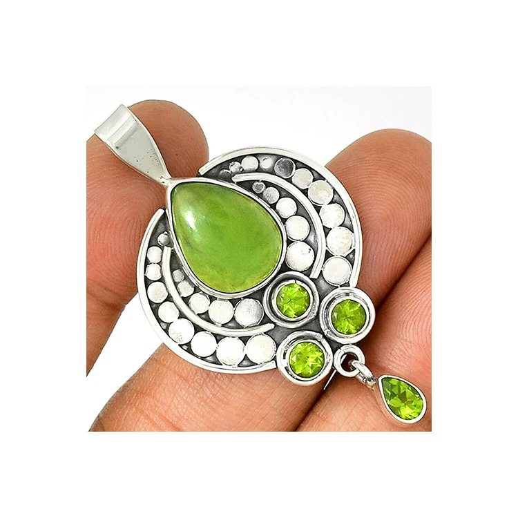 Coolest 925 Sterling Silver Peridot Pendant Jewelry For Sale At Best Price