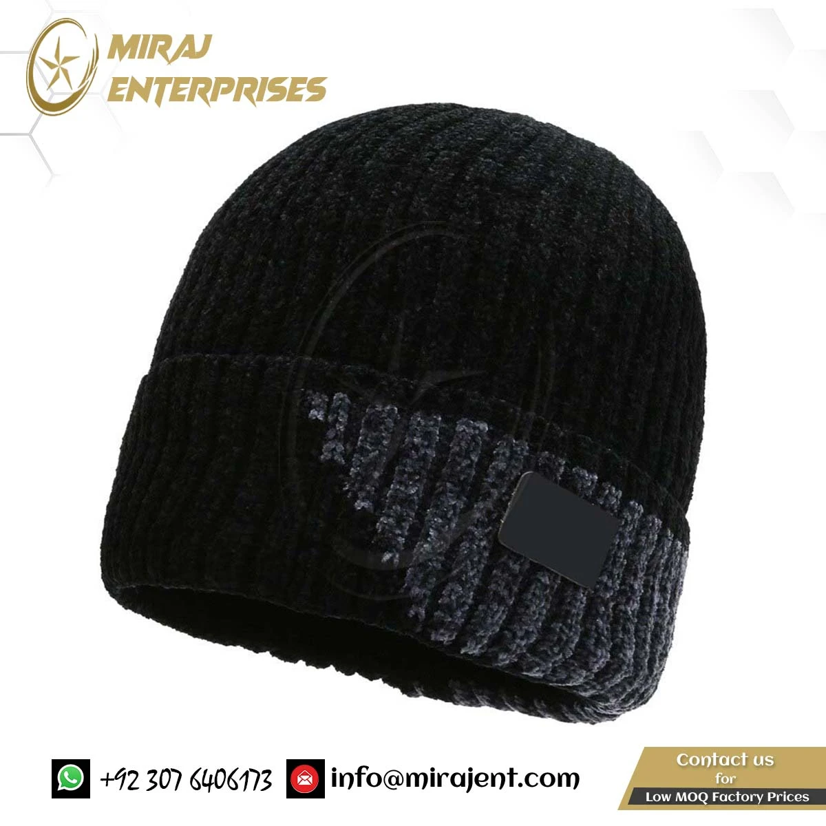 Men Fleece-lined Warmer Bonnet Casual Cap Winter Hats for Women Thicker Beanies Brand Stick Knitted Cap Autumn Patchwork Beanie