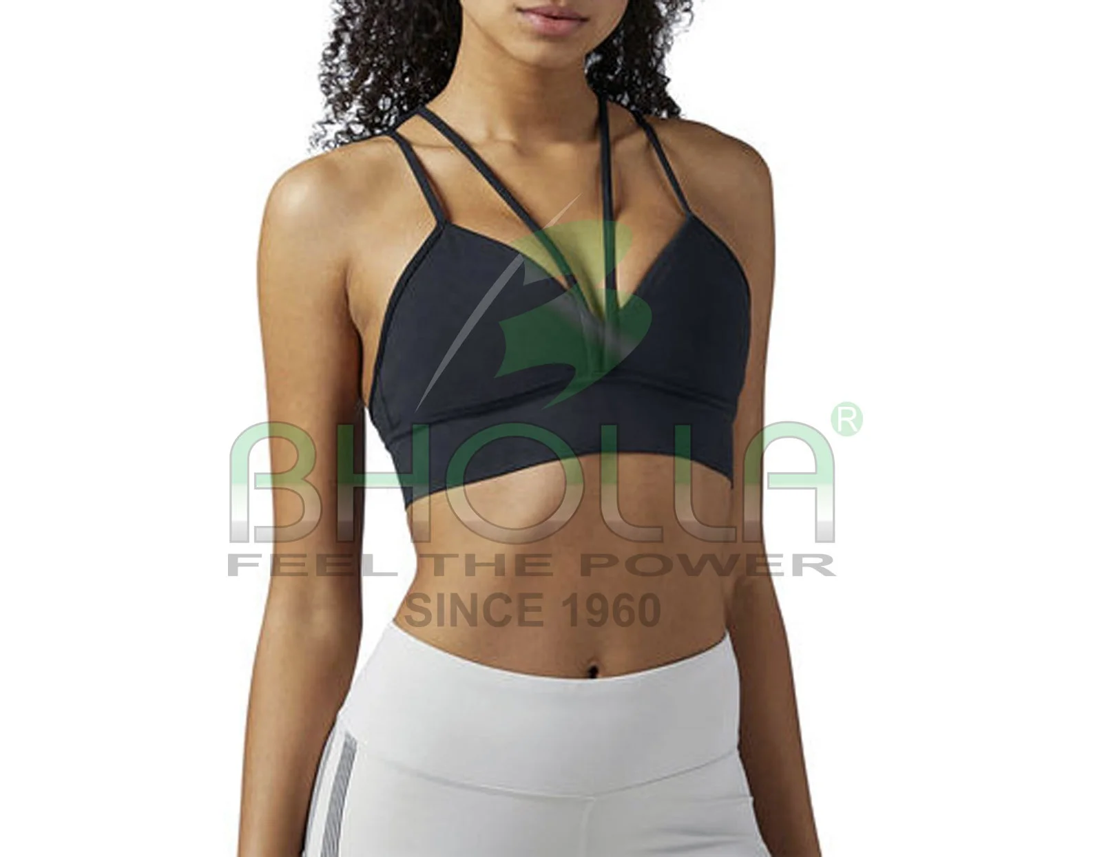 Female Fitness Gym Clothes Wholesale Custom Mesh Stitching Workout Racerback Womens Yoga Sports Bra