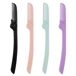 Hot Sell Foldable Women Eyebrow Razor Stainless Steel Blades Facial Eyebrow Hair Trimmer Razor Face Eyebrow Shaver