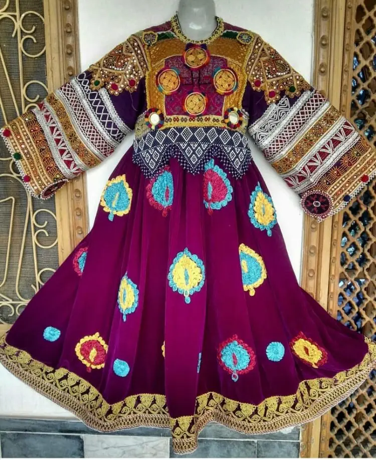 Antique Afghani Vintage Banjara Dress With Hand Embroidery On It  Bohemian Unique Dress