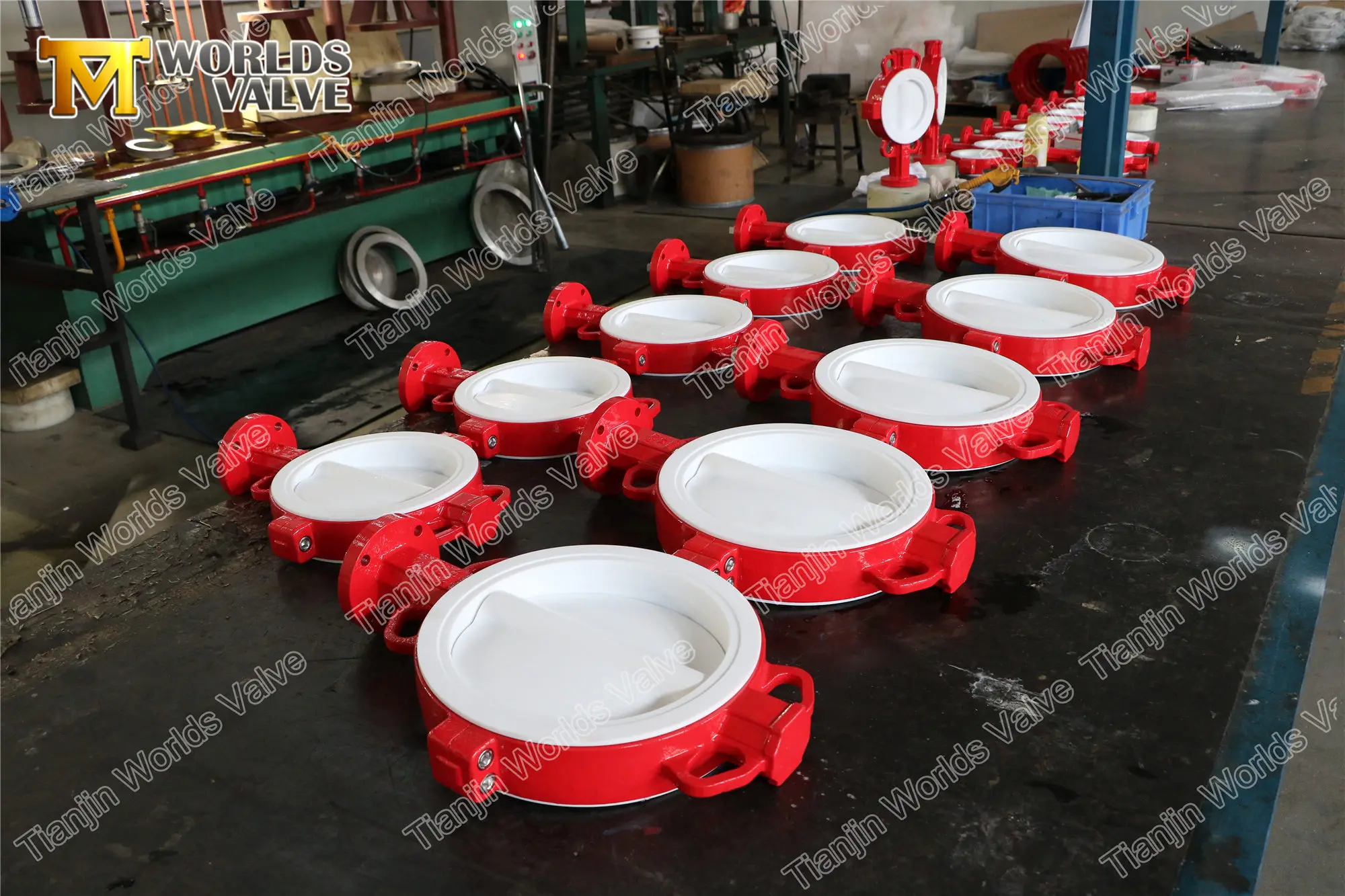 split bodies wafer type ptfe pfa lined pn10 pn16 150 butterfly valve
