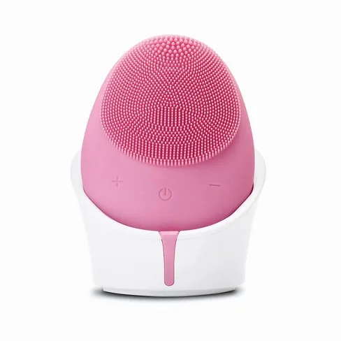 Waterproof Face Brush Facial Cleaning Brush Scrubber Silicone Dual Face Wash Brush for Deep Pore Exfoliation Makeup Massaging