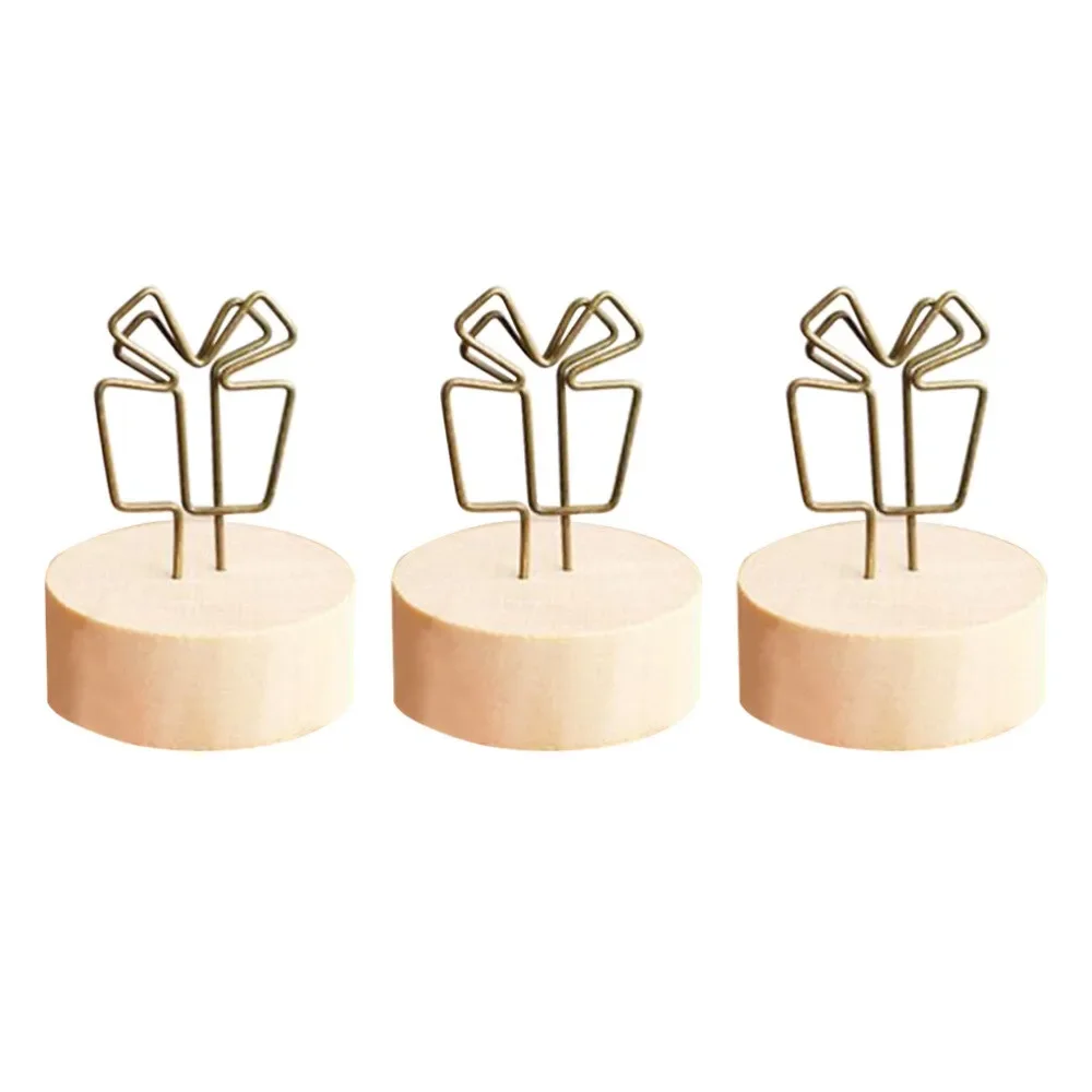 Metal & wood card holder stand birds design Custom Decorative Metal Card Stand Holder Desktop Business Card Holder