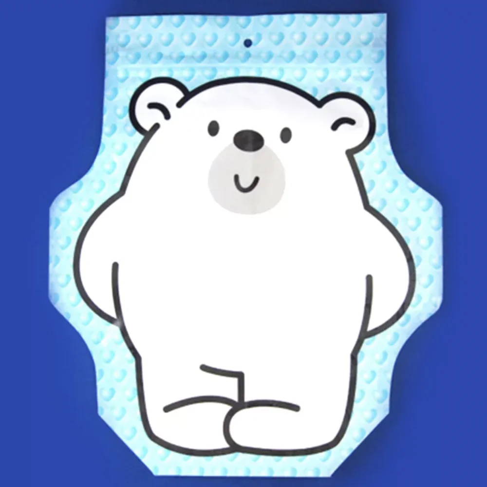 Wholesale bottle Die Cut Shaped Plastic Smell Proof Custom Printed