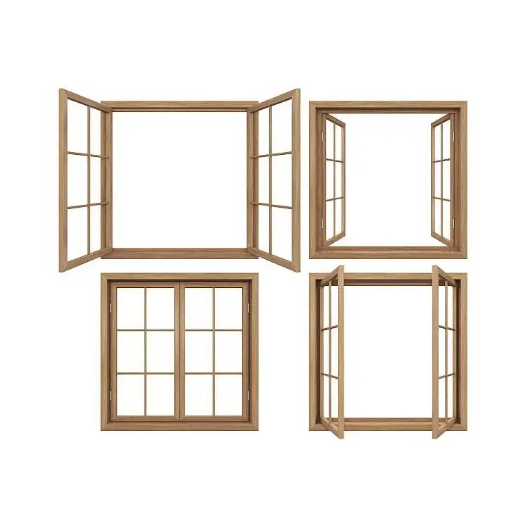 Cheap Price  Modern Wooden window Frame - Export worldwide - wood window frames directly from manufacturers