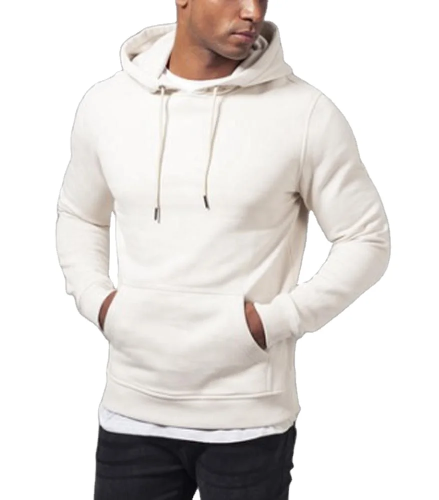 Men Classics Basic Sweat Hoody sand comfortable fit and soft sweatshirt fabric for maximum comfort