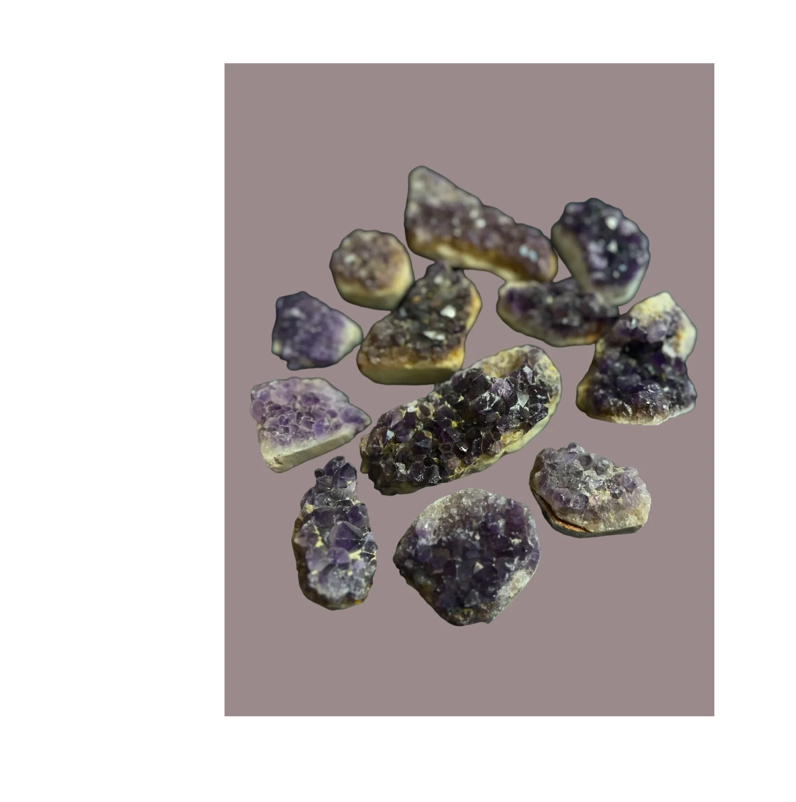 Good Quality Colored Reiki Amethyst Quartz Crystal Healing Geode Cluster For Home Decoration from India Export
