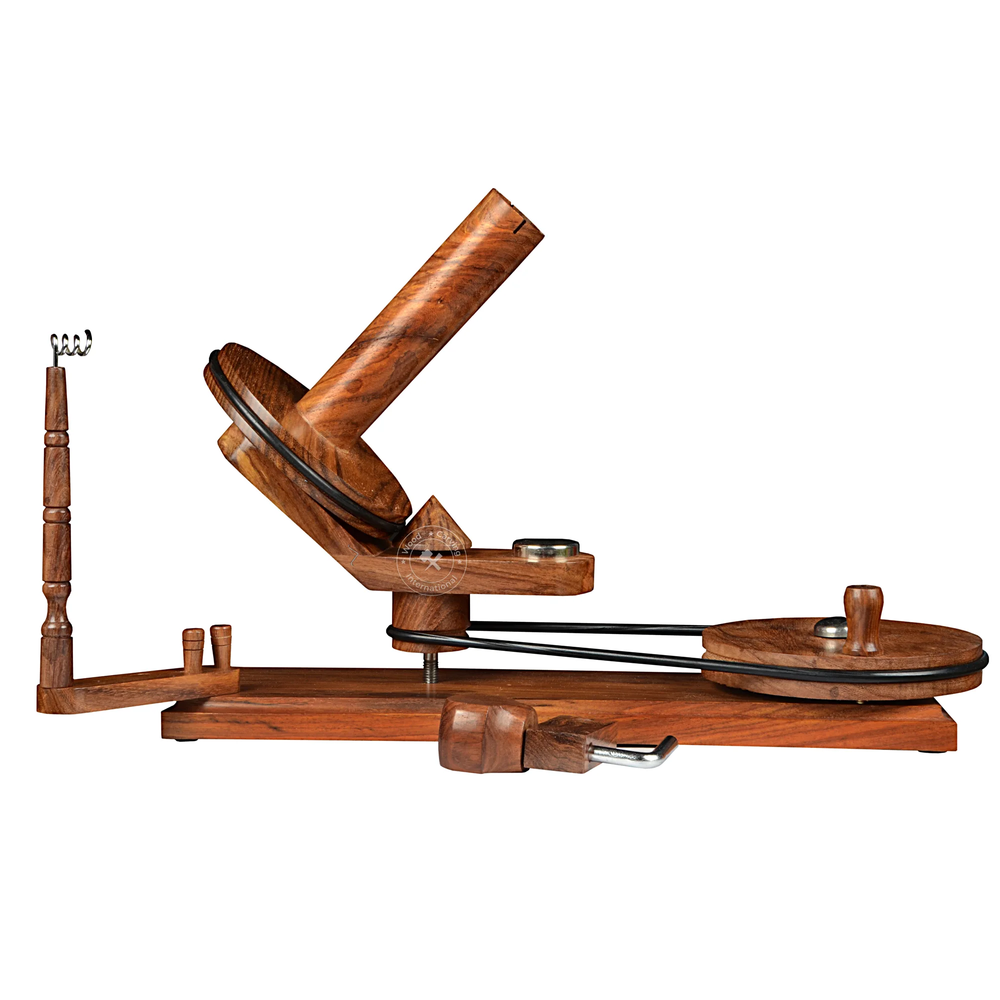 Sewing Portable Hand-operated Wooden Yarn Ball Winder with Table Clamp for Knitting & Crochet Accessory Collection