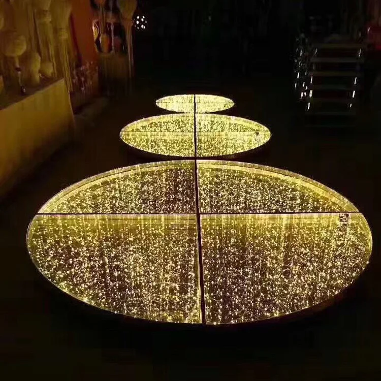 Moka sfx 50*50cm Gold Red Blue Single Color 3528 Smd Wedding Led Dance Floor Light Up Floor