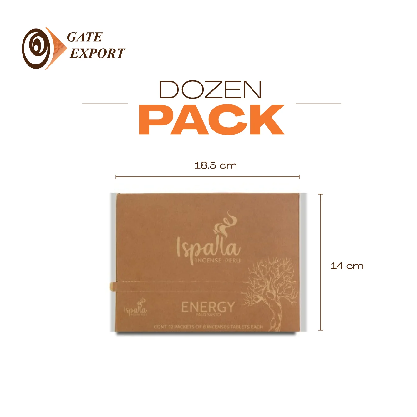 New Ispalla Energy Incense Tablets Palo Santo Scent Natural Incense Peru