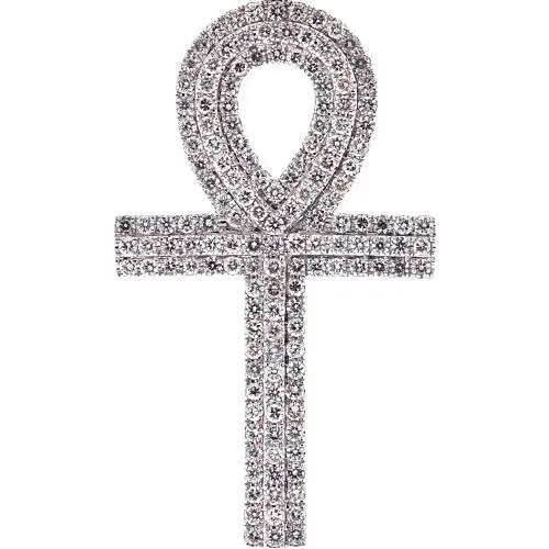 Cross Fancy Pendant SI- H/I 14K Yellow Gold Diamond Wedding Gift Birthday Gift For Her Fancy Pendants And Charms For Spacial One