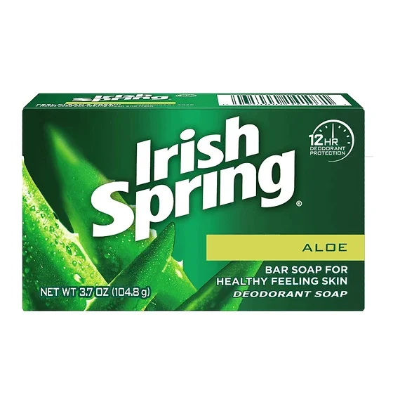 High Quality Irish Spring Aloe Bar Soap 3.75 Oz-pack of 20 Bars