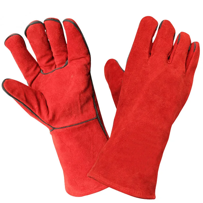 Синяя Корова Сплит кожа сварочные перчатки прочные термостойкие сварочные перчатки