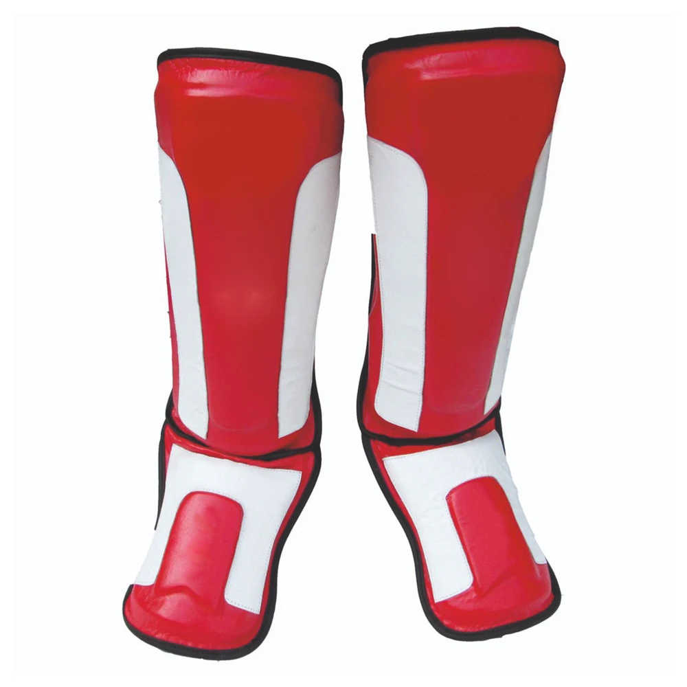 Professional Training Shin Guards Leather Shin Pads Protection MMA Kickboxing Boxing Muay Thai Strap Taekwondo Pads