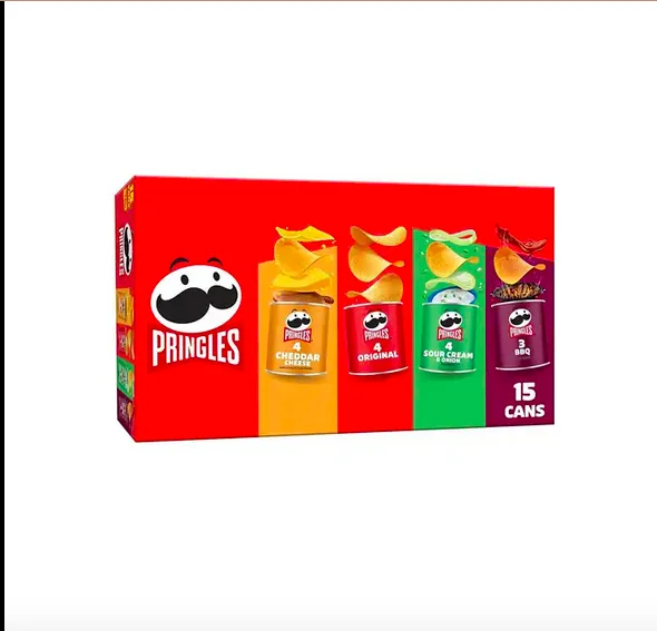 Potatoto lines Pringles оригинальные картофельные чипсы/PRINGLES 165 г смешанных принглов разных видов с вечным